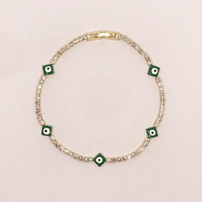 China 2022 newest arrival fashion eye bracelet TRENDS women small colorful simple evil ladies jewelry wholesale for sale