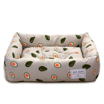 China Custom Woven Removable And Washable New Style Waterproof Pet Dog Bed Dog Bed Waterproof Dog Bed for sale