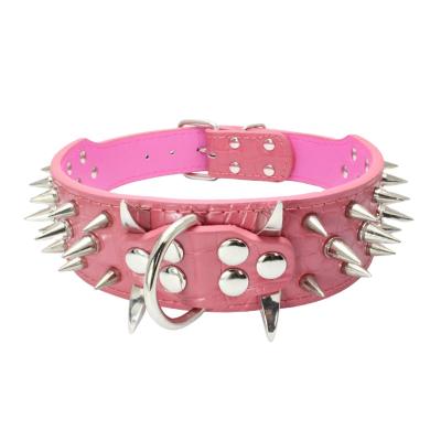 China 610*50mm Cool Style Fashion Padded Dog Tracking Collar Quality Metal Buckle Unique Dog Collar for sale