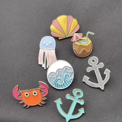 China ALLOY Professional Custom Fashion Hard Enamel Lapel Pins With Backing Enamel Pin Brooch New Design Card Enamel Pins Screen Printing for sale