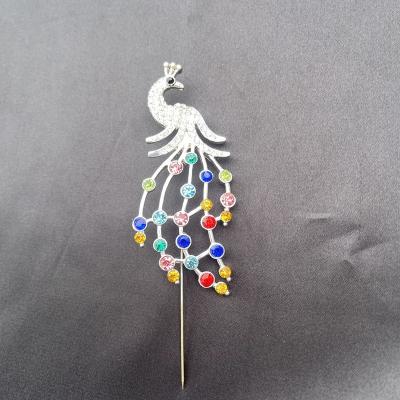 China Qingdao jewelry factory direct sale Crystal Rhinestone Large Size A ALLOY bird of wonder jewelry brooches to wedding Phoenix brooch for sale