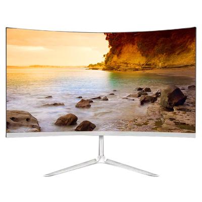 China Curved 24 inch famless IPS panel fhd monitor 3000R desktop monitor 1920*1080 pcs led monitor for sale