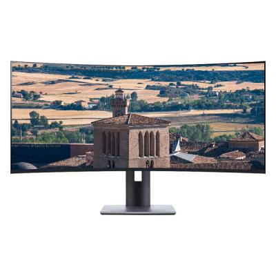 China Curved Lifting Arm 34inch 3840*2160 144hz UHD LED IPS LCD Curved Gaming Monitor Computer PC for sale