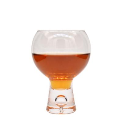 China Recycle Hand Blown Bubble Wine Glass Lead Free Decorative Cocktail Gin Glasses for sale