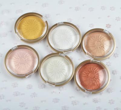 China Single Glow Baked Highlighter Cosmetics Custom Natural Ingredients for sale