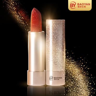 China Matte Popular Liquid Lipsticks , Metal Butterfly Diamond Shine Lipstick for sale