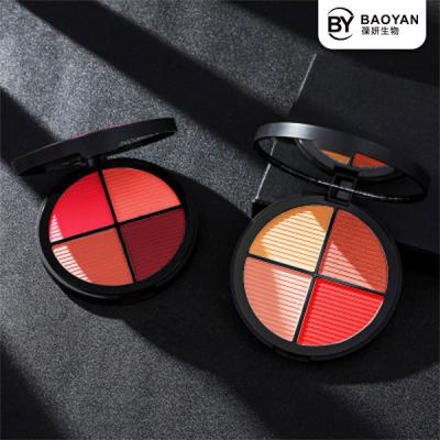 Chine Le fard à joues imperméable de maquillage de visage, barre de mise en valeur de 4 couleurs rougissent palette de découpe à vendre