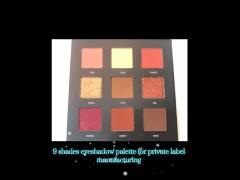 Private label manufacturing high pigmented matte shimmer finish eyeshadow palette OEM ODM with facto