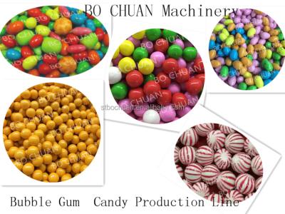 China Popular Fruit Roll Ball Gum Machine Automatic Olivery Bubble Gum Candy Production Line For Sale 400-650kg/h for sale