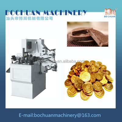 China Food Chiness Supplier With Packaging Machinery For Golden Coin Chocolate for sale