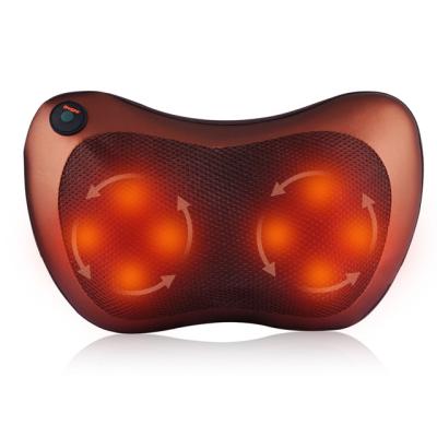 China 8 Head Electric Neck Massage Pillow Relaxation With Magnet Heating Therapy Massage Kneading Pillow for sale