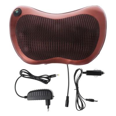 China Home Hot Sale Electric Car Neck Massage Shiatsu Pillow Kneading 3D Neck Massager Back Pillow With Heat for sale