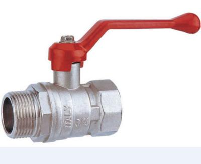 China Modern Brass Ball Valve, Nickel Plated for sale