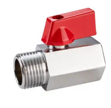 China Modern hot sale 3/8 1/4 female mini ball valve chrome for sale