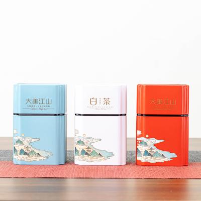 China Xin Jia Yi Packaging 250g Craft Tin Containers Aluminum Seamless Packaging Tins of Tea Packing Tin Containers for sale