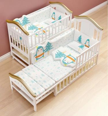 China Bojay Practical Newborn Baby Braided Crib Bumper Handmade Infant Crib Bedding Spandex Pcs Bumper Eco Feature for sale