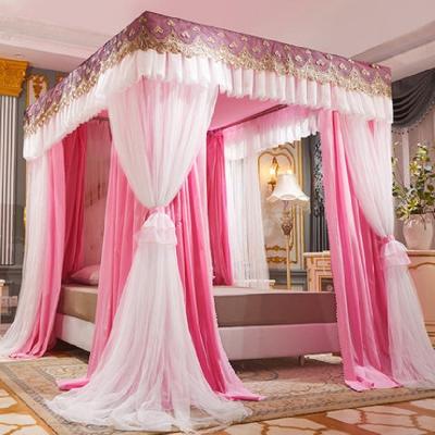 China Dropshipping Luxury Folded Double-Layer Summer Bed Curtain, Mesh Lace Shade Mosquito Repellent Mosquito Net For Bedroom Decoration for sale