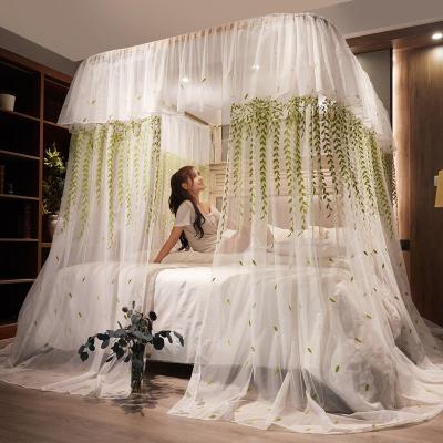 China King 2021 New Size 4 Amazon Hot Sale Folded Durable Folding Mosquito Net King Opens Dome Fodable Mosquito Net for sale