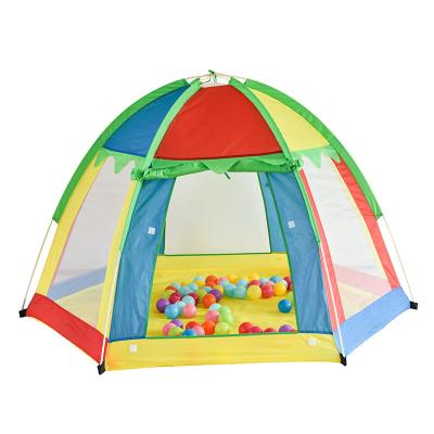 China Dropshipping Easy Foldable Indoor Outdoor Outdoor Play Tent Kids Hexagon Kids Play Toy Tents House Princess Castle Teepee Tents for sale