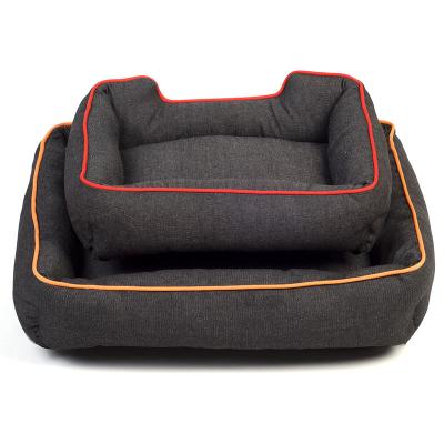 China Travel logo high quality custom made luxury folding dog bed sofa for pets sleeping for sale