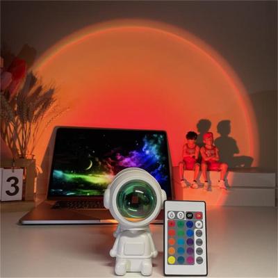 China Modern Colorful Portable Wireless Rechargeable USB Bedside LED Night Sunset Sunset Lights for sale