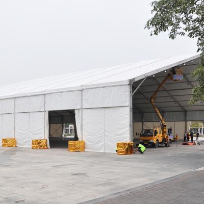 China COSCO Aluminum Structure Construction Tent Large Outdoor Waterproof Storage Warehouse Tent B2 for sale