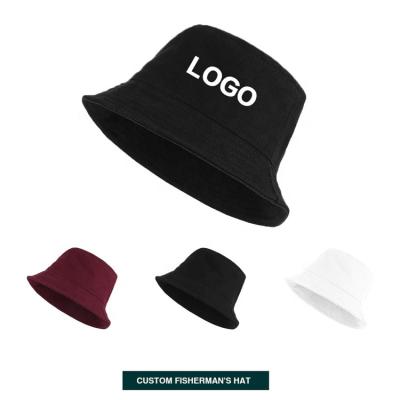 China COMMON Hot Selling Custom Bucket Hat Cotton Bucket Hat Wholesale Single Reversible Bucket Hat for sale