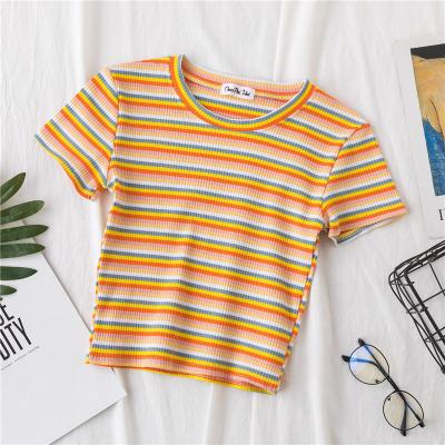 China Wholesale Custom Anti-wrinkle T-shirts Women's Prettylittlething T-shirt Short Sleeve Top for sale