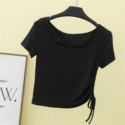 China Wholesale CHENYAN Anti-wrinkle Women's T-shirt with Custom Logo T=shirt Customizable for sale