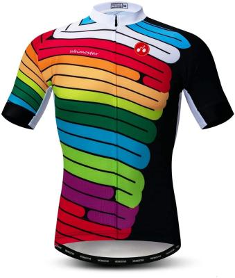 China Breathable Men Cycling Pro Team Mountain Bike Shirt Cycling Jersey Shorts Sleeve Cycling Wear for sale