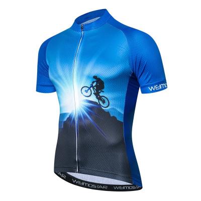 China Breathable Men Cycling Pro Team Mountain Bike Shirt Cycling Jersey Shorts Sleeve Cycling Wear for sale