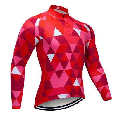 China Breathable 2021 Mens Cycling Clothing Mtb Bike Jersey Long Sleeves Autumn Bicycle Clothing Jersey for sale