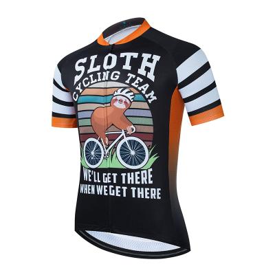 China Breathable Wholesale Custom Cycling Jerseys Mens Short Sleeve Top Cycling Jersey OEM for sale