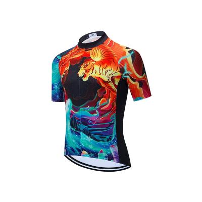 China Breathable Wholesale Custom Cycling Jersey Mens Short Sleeve Top OEM for sale