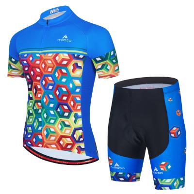 China Breathable Wholesale Cycling Jersey Set For Mens Road Cycle Jersey Custom for sale