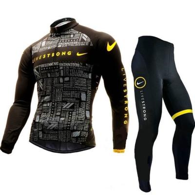 China Breathable Wholesale Cycling Recycling Sweatshirt Suit Men Sleeve Long S-4XL Black for sale