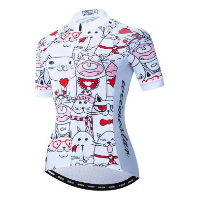 China Breathable Custom Pro Team Shorts Sleeve Cycling Jersey Women's Mountain Cycling Clothing Ropa Ciclismo Racing Bike Clothes for sale