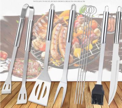 China Easily Cleaned Drop Shipping 2021 Hot Sales 9 Pcs GRILL Bbq Accessories Grill Tool Kit With Case for sale