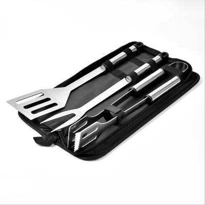 China Easily Cleaned Drop Shipping 3pcs Mini Barbecue SS Knife and Rollable BBQ Tool Bag, BBQ Tool Kit for sale