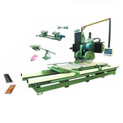 China Building Material Shops Mobile CNC Double Disc Tabletop Granite Profiling Cutting Machine for sale