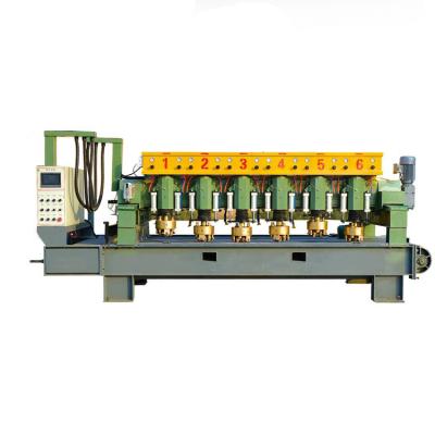 China Building Material Shops 6 Heads Automatic Stone Bush Hammer Machine for sale