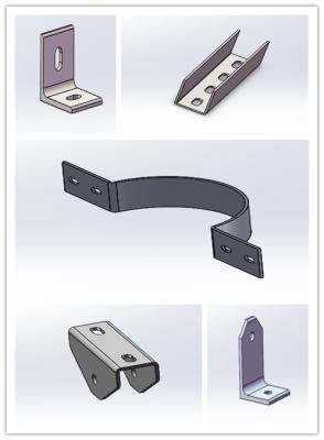 China Customized Solar Mounting Accessories L - Footing Connectors Hooks For Solar Mounting Structure for sale