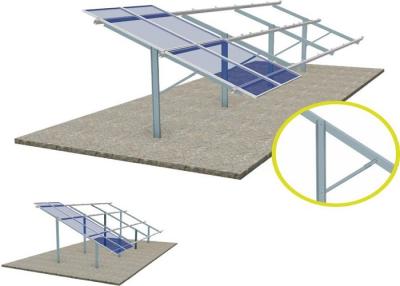 Chine Stents photovoltaïques de panneau solaire de support de systèmes au sol argentée de structure de soutènement de forte stabilité à vendre