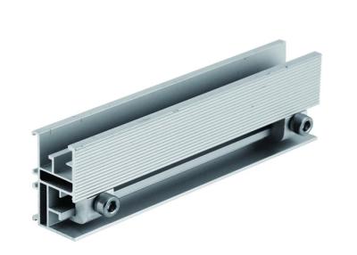 China Adjustable Extruded Aluminum Rail , Solar Panel Mounting System Aluminium Profile Rail for sale