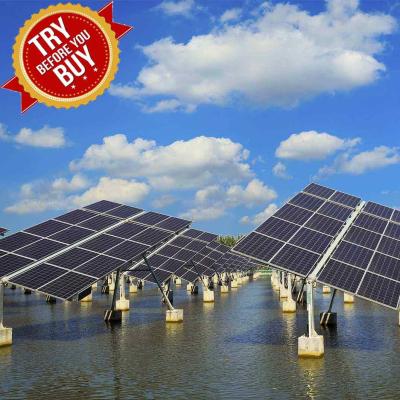 Chine Se rouillent le panneau solaire complémentaire de Pêche-lumière de supports de picovolte de protection rectifié montage du système pour l'exploitation de pisciculture à vendre