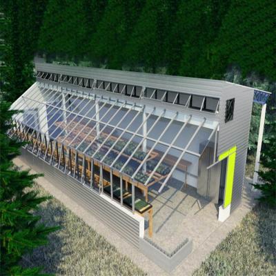 China Frameless Panel Indoor Farming Dynamic Photovoltaic Greenhouse for sale