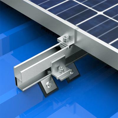 China Frameless Adjustable Solar Panel Earthing Clamps For Solar Panel Mounting Brackets for sale