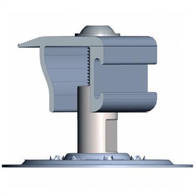 China On/Off Grid Roof & Ground Aluminum Mid End Solar Panel Clamps Mounting Kits for PV Mounting Structures for sale