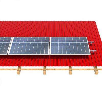 China 0° To 15° Typical Easy and quick Installation Rustproof Reusable Flat Solar Mounting Brackets For PV Plant Systems for sale