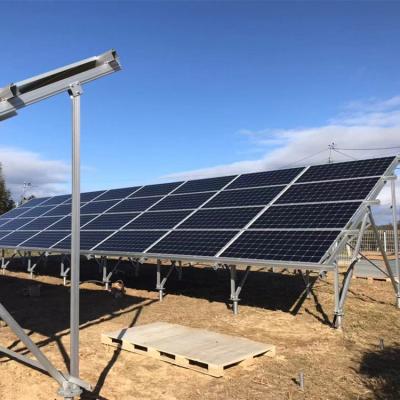 China Hot Dip Galvanized Q235B / Q345B steel photovoltaic mounting system solar ground mounting bracket for sale